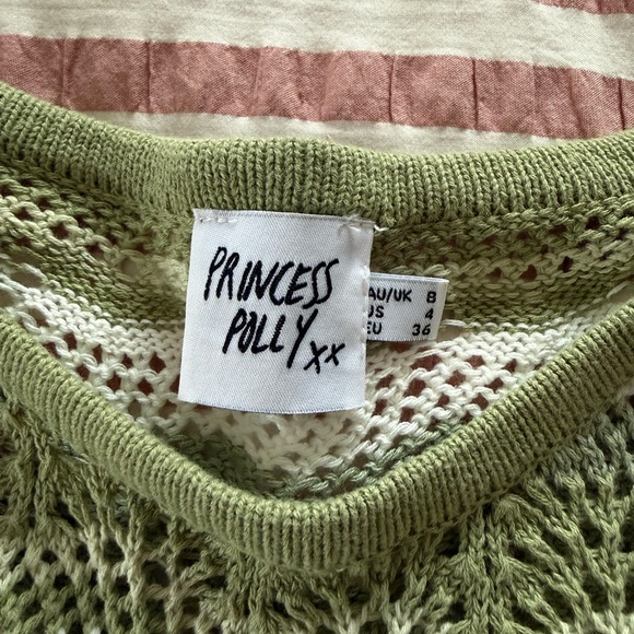 Princess Polly green and white knit set - Picture 3 of 4